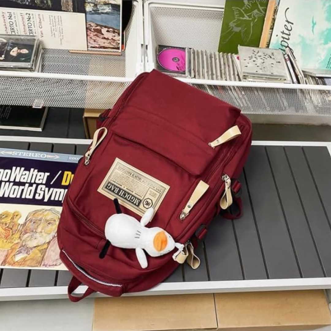 School,Bag,3,Red,colour